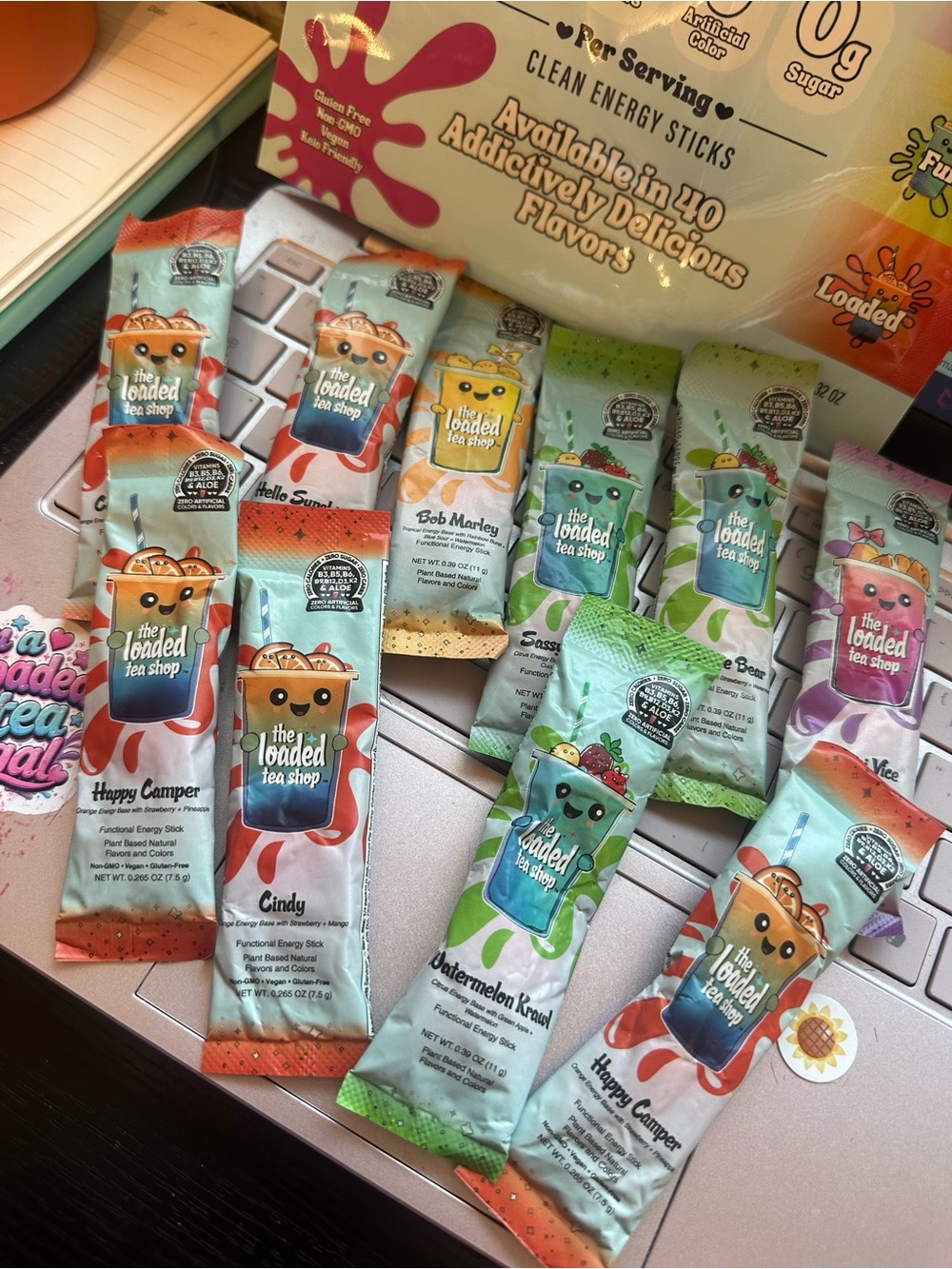 Assorted Energy Sticks - Mint Green & Peach Variety